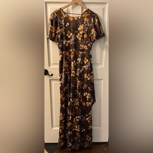 Baltic Born Brown Floral Maxi Dress